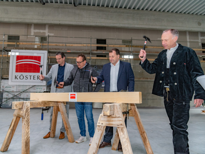 Richtfest bei Elektrotechnik Kunzmann in Zwönitz